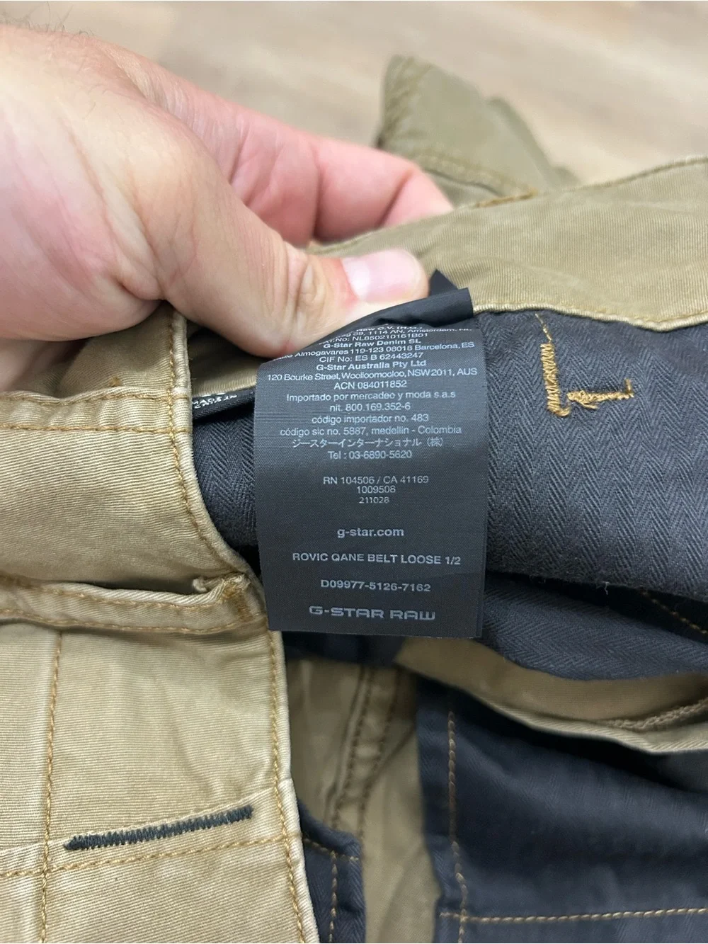 G-Star RAW Rovic Cargo Shorts Men’s Size 30 Khaki Utility Military Cotton Casual